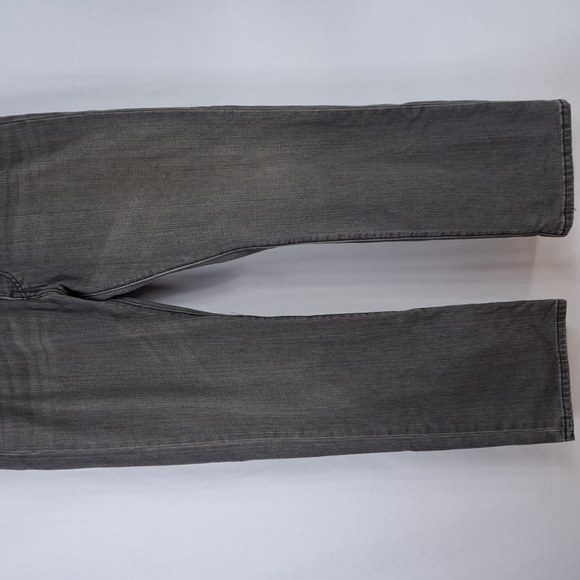 Levi's 501 button fly straight leg black light wash faded casul jeans 38/32 - Picture 3 of 5